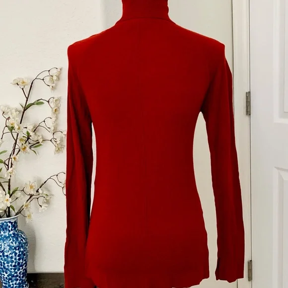 ZARA Seidel Jumper Red Turtleneck Sweater - Picture 12 of 15